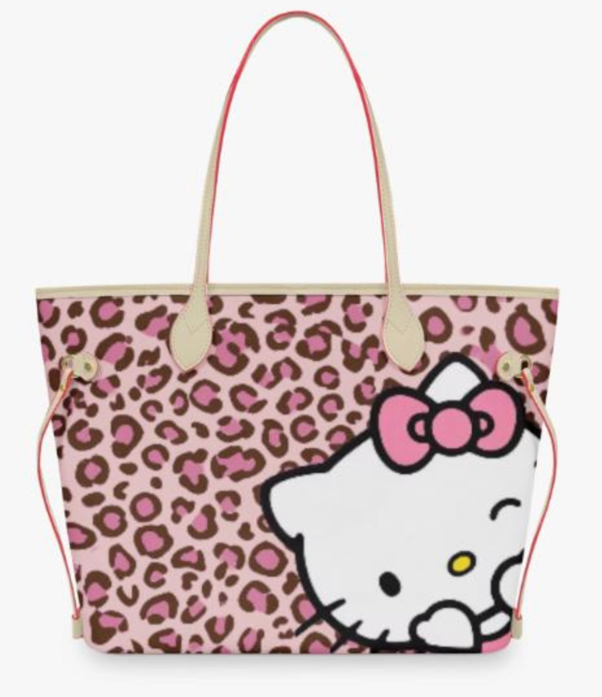 Pink Leopard Hello Kitty Tote Bag