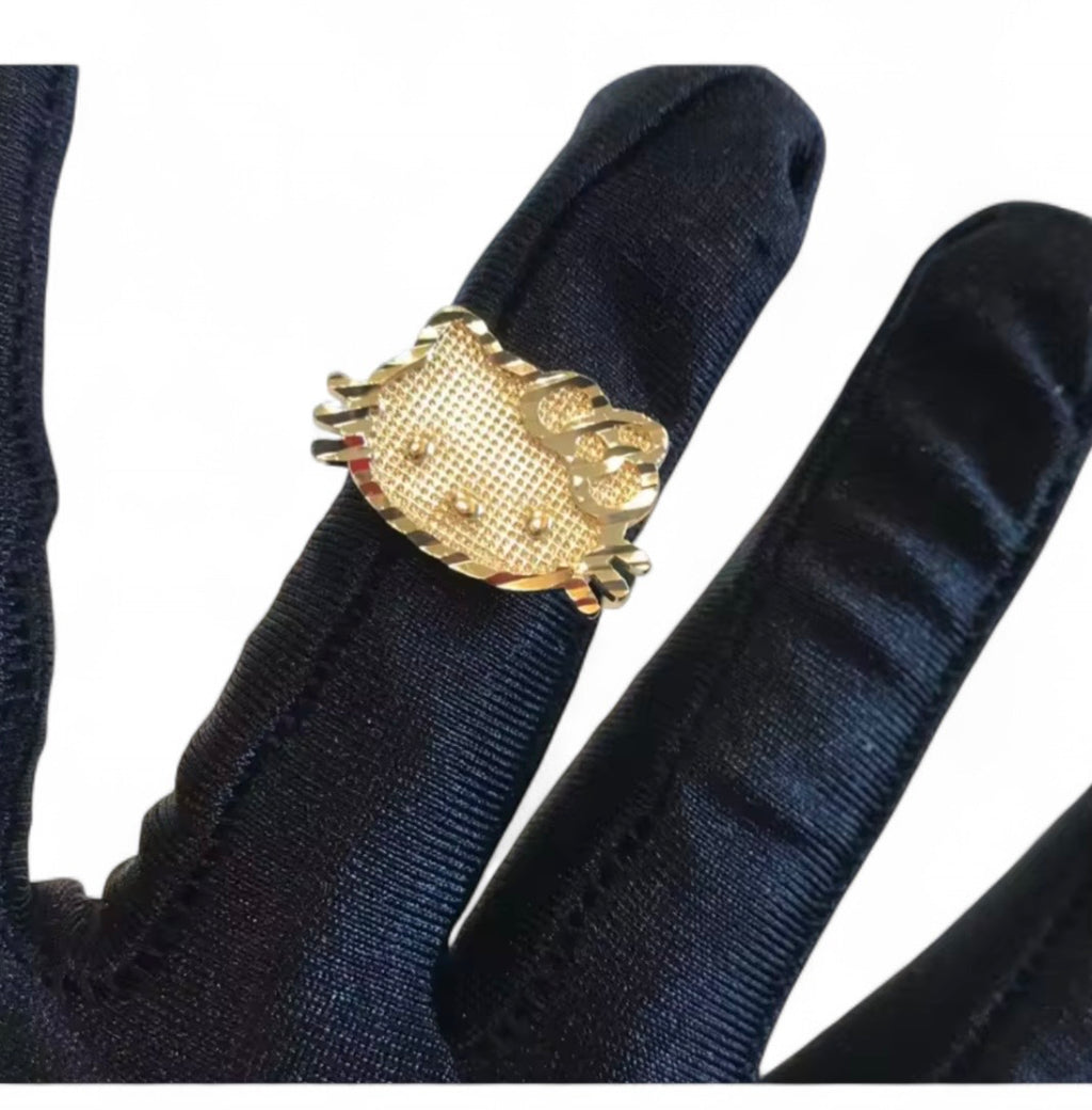 Kitty Face Shaped Ring