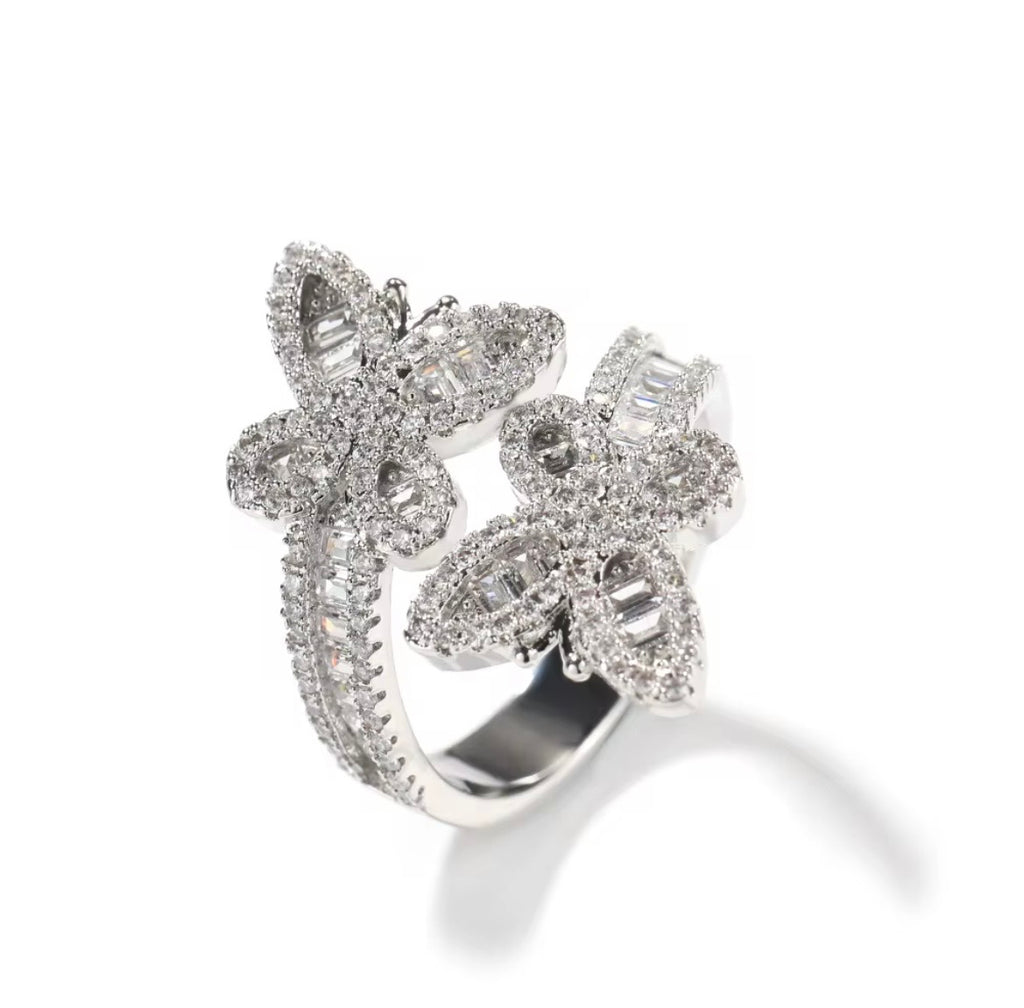 Adjustable Butterfly Shaped Ring (Gold, Silver, Rose Gold)