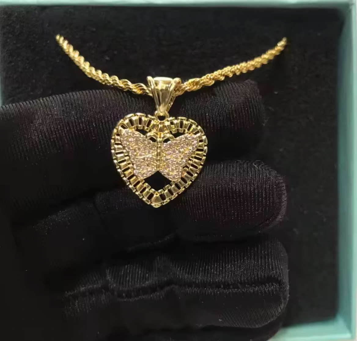 Butterfly Rollie Nugget Necklace