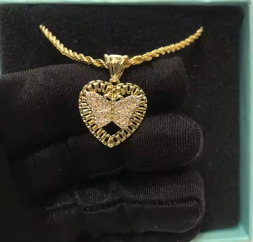 Butterfly Rollie Nugget Necklace