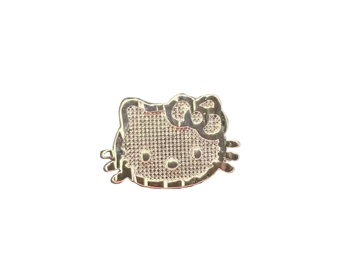Silver Kitty Face Ring