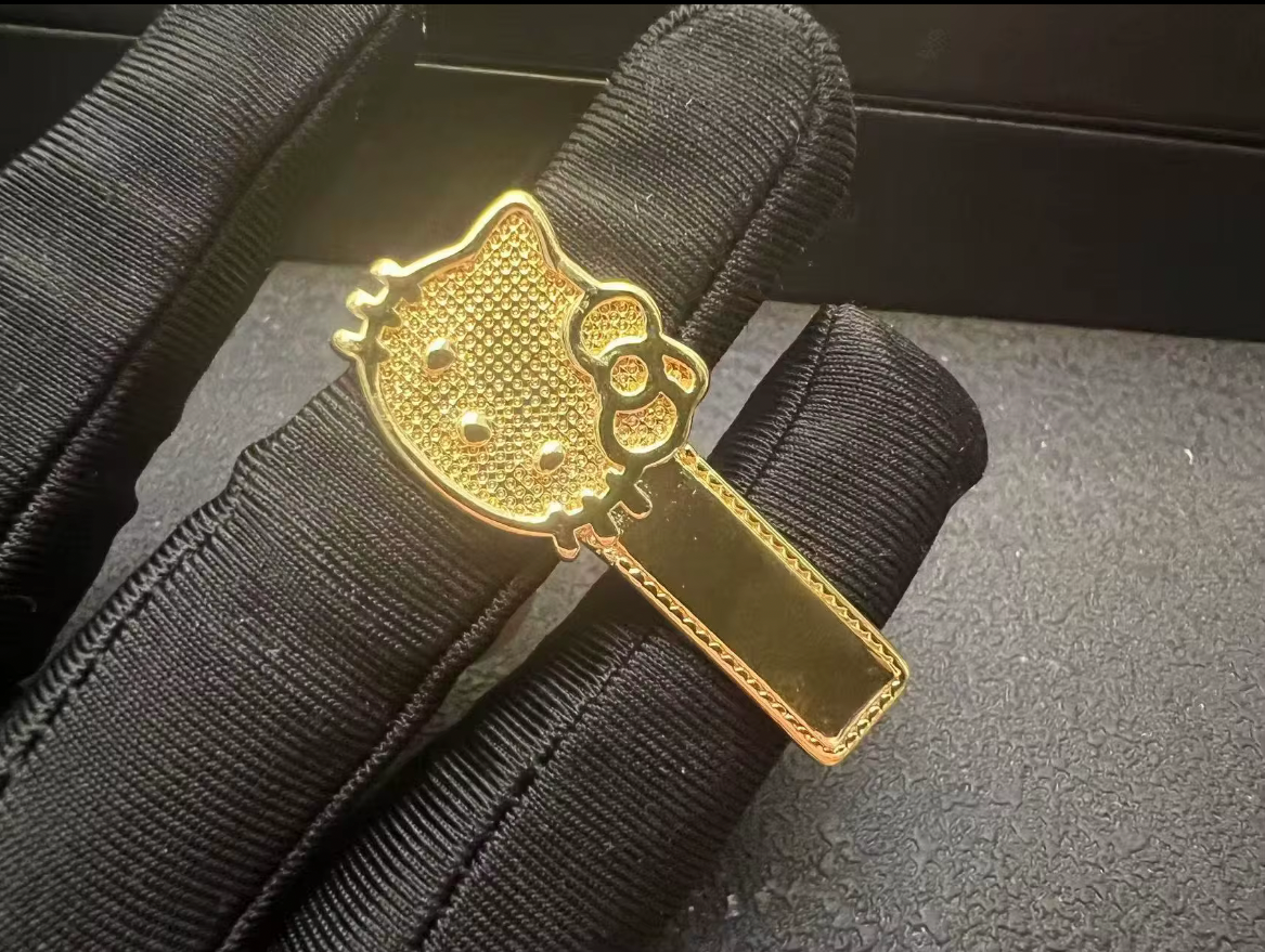 Customized Double Finger Kitty Ring