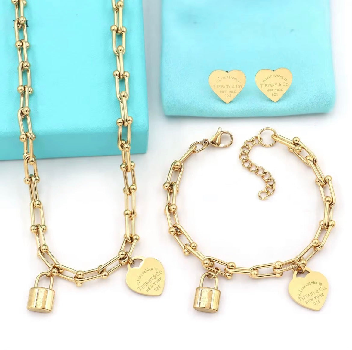 Forever Love Jewelry Set (Silver, Gold)