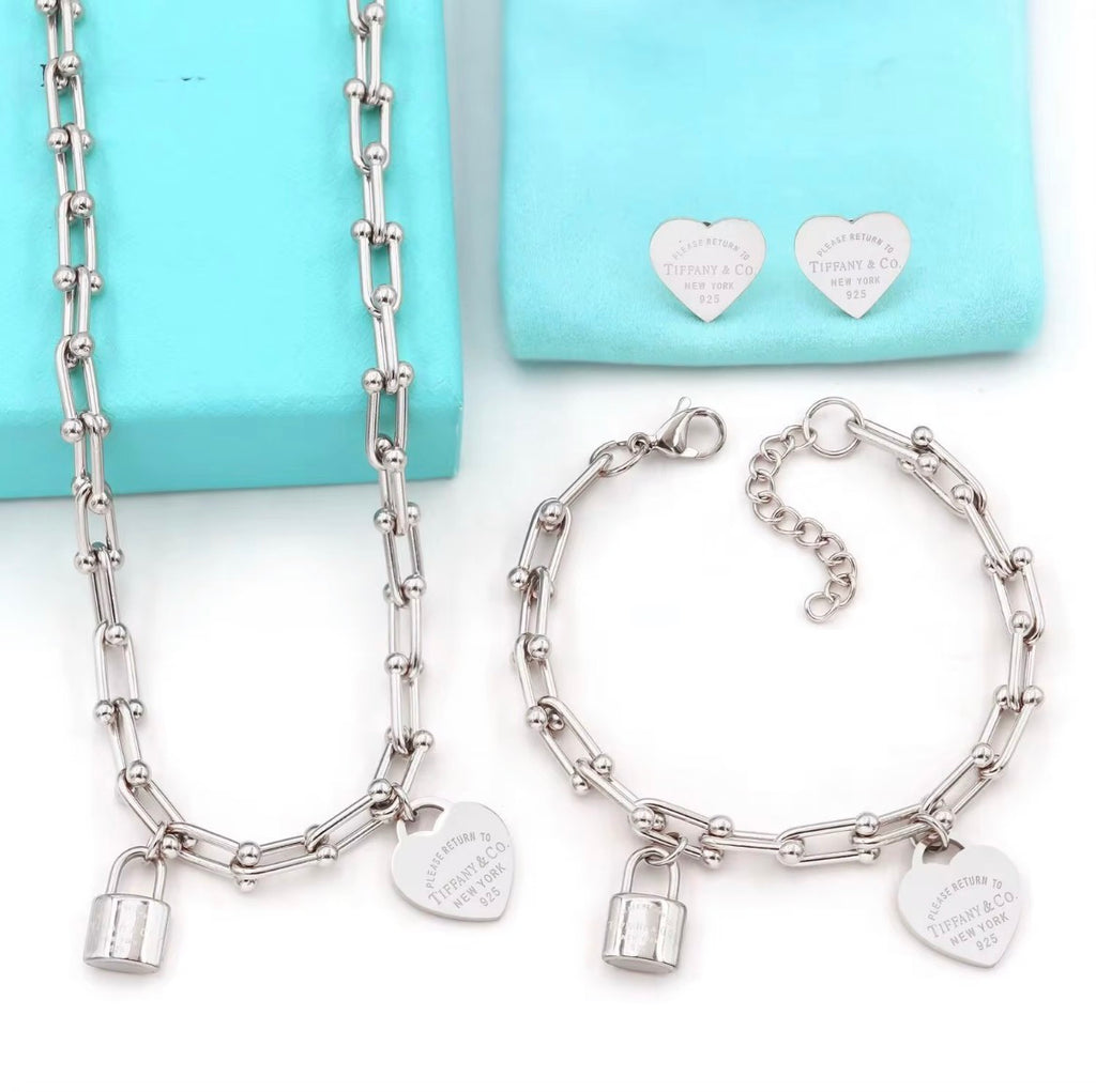 Forever Love Jewelry Set (Silver, Gold)