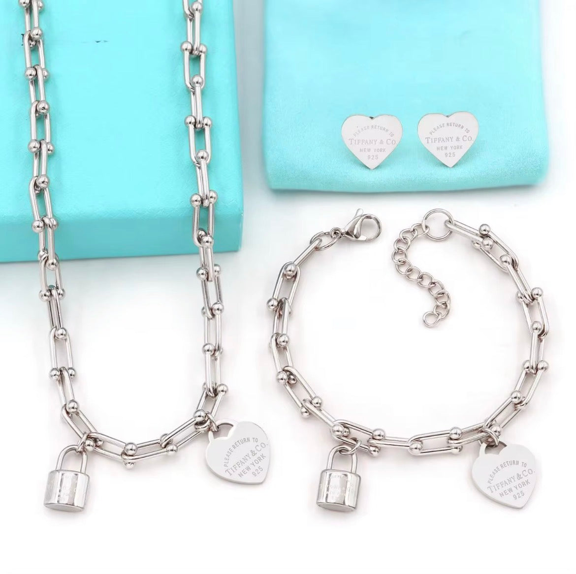Forever Love Jewelry Set (Silver, Gold)