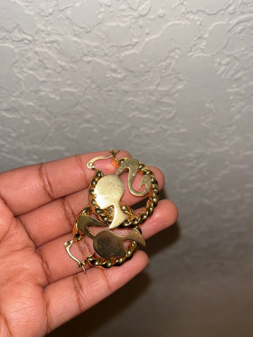 Barbie Hoop Earrings