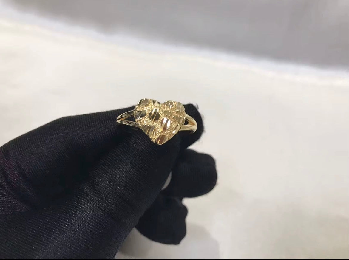 Heart Nugget Ring