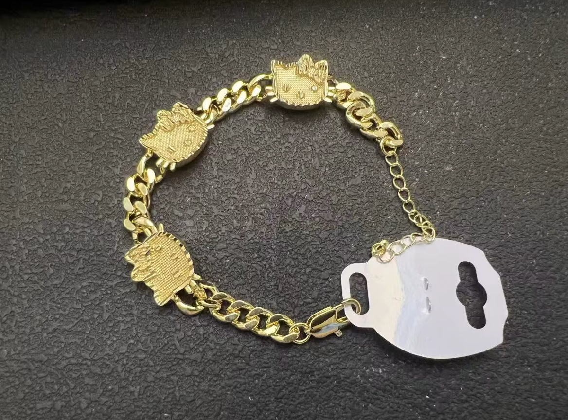 Multi Kitty Adjustable Bracelet