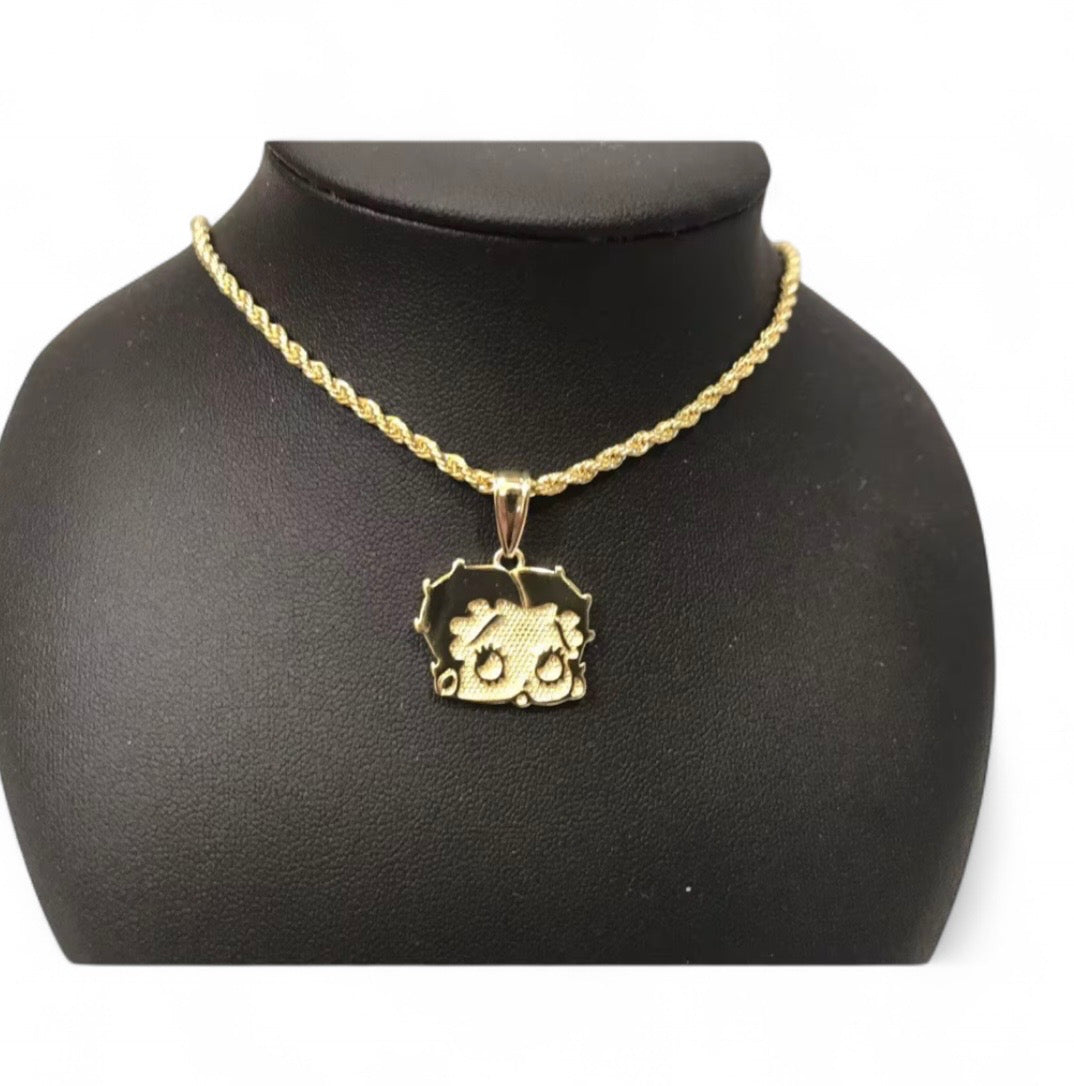 Betty Boop Shaped Necklace