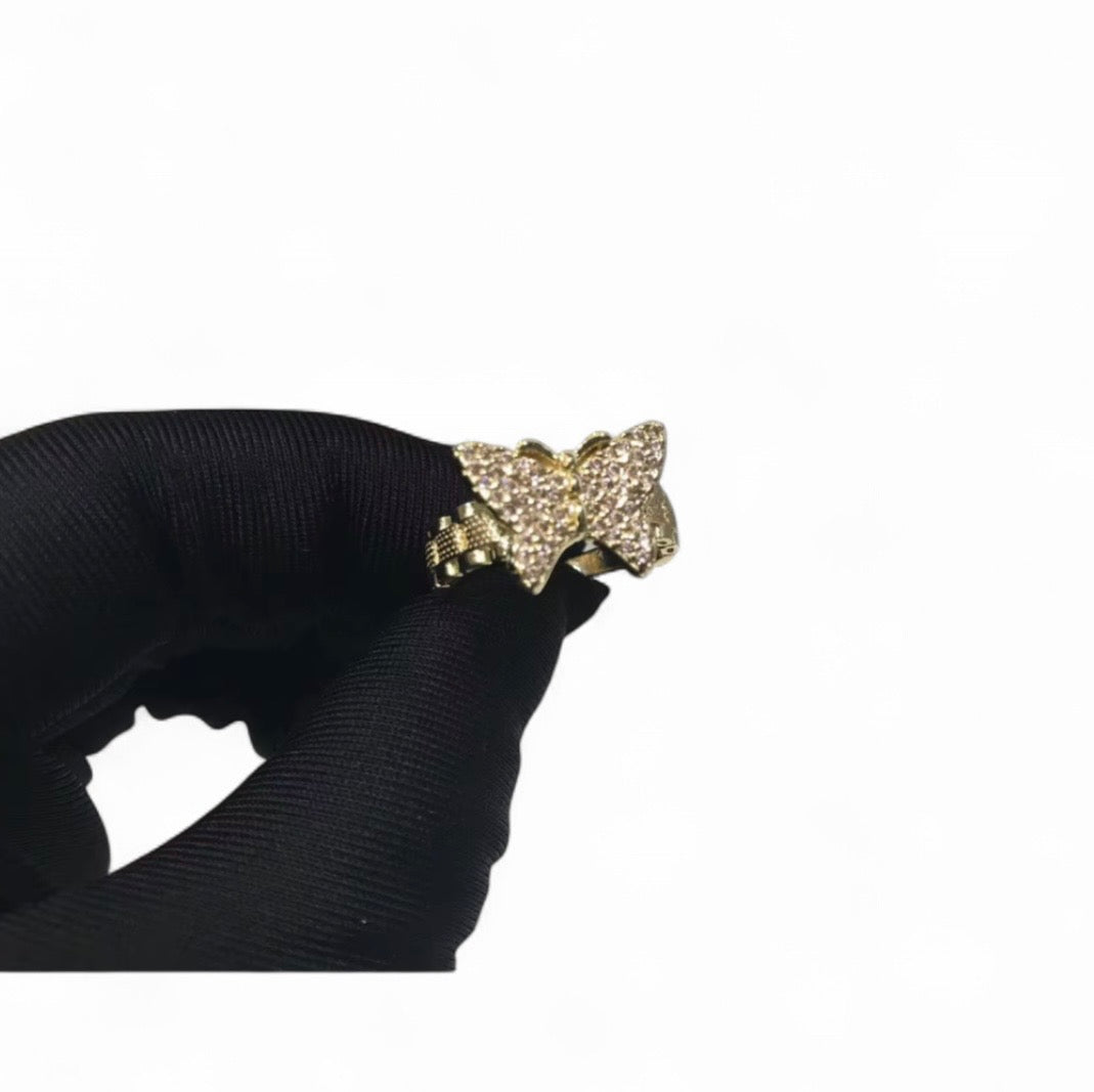 Pink Butterfly Ring