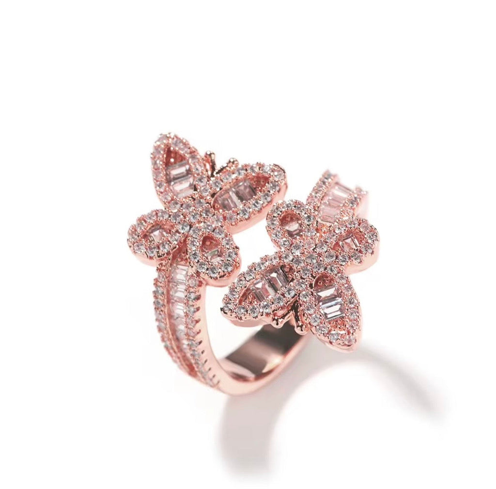 Adjustable Butterfly Shaped Ring (Gold, Silver, Rose Gold)