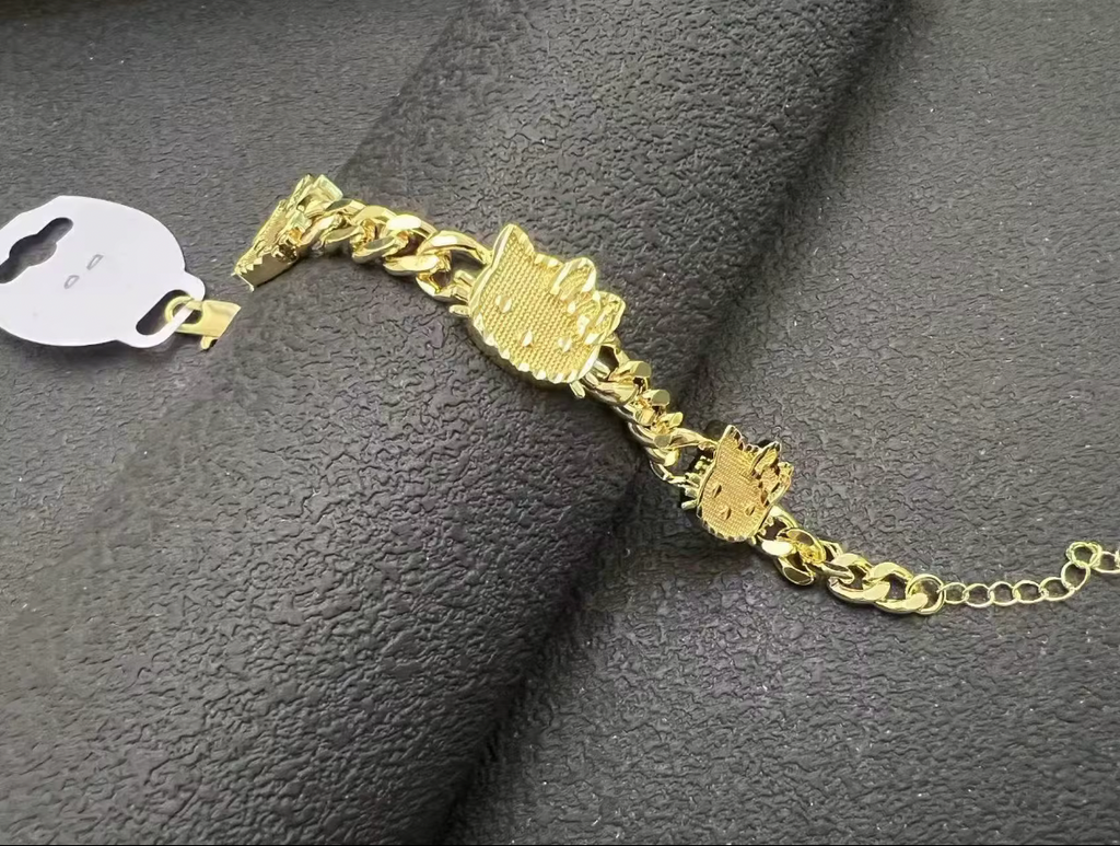 Multi Kitty Adjustable Bracelet