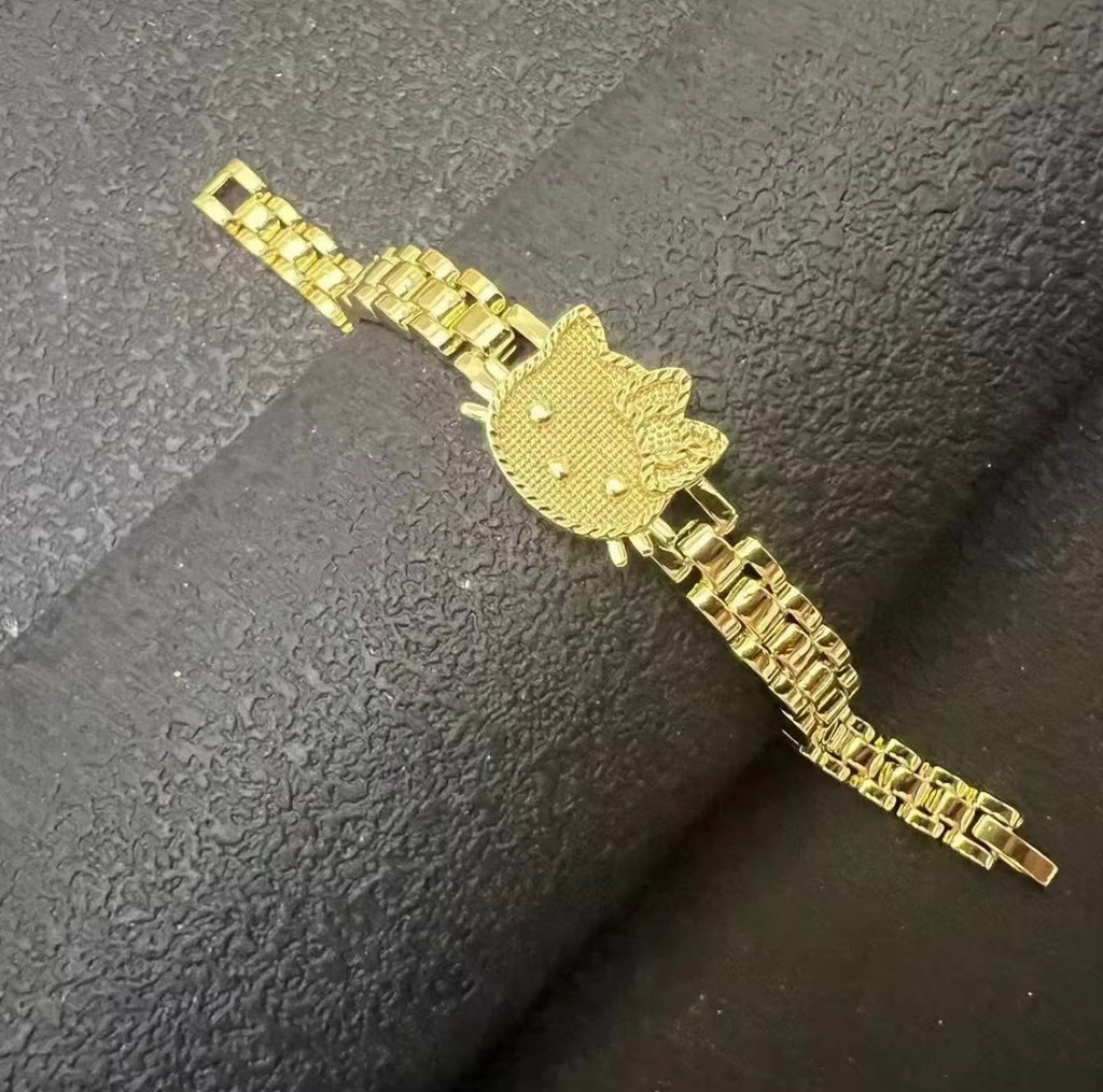Single Kitty Face Rolex Bracelet