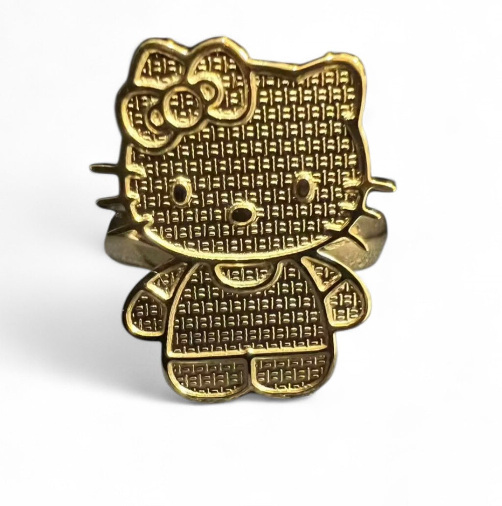 Kawaii Kitty Body Shaped Ring
